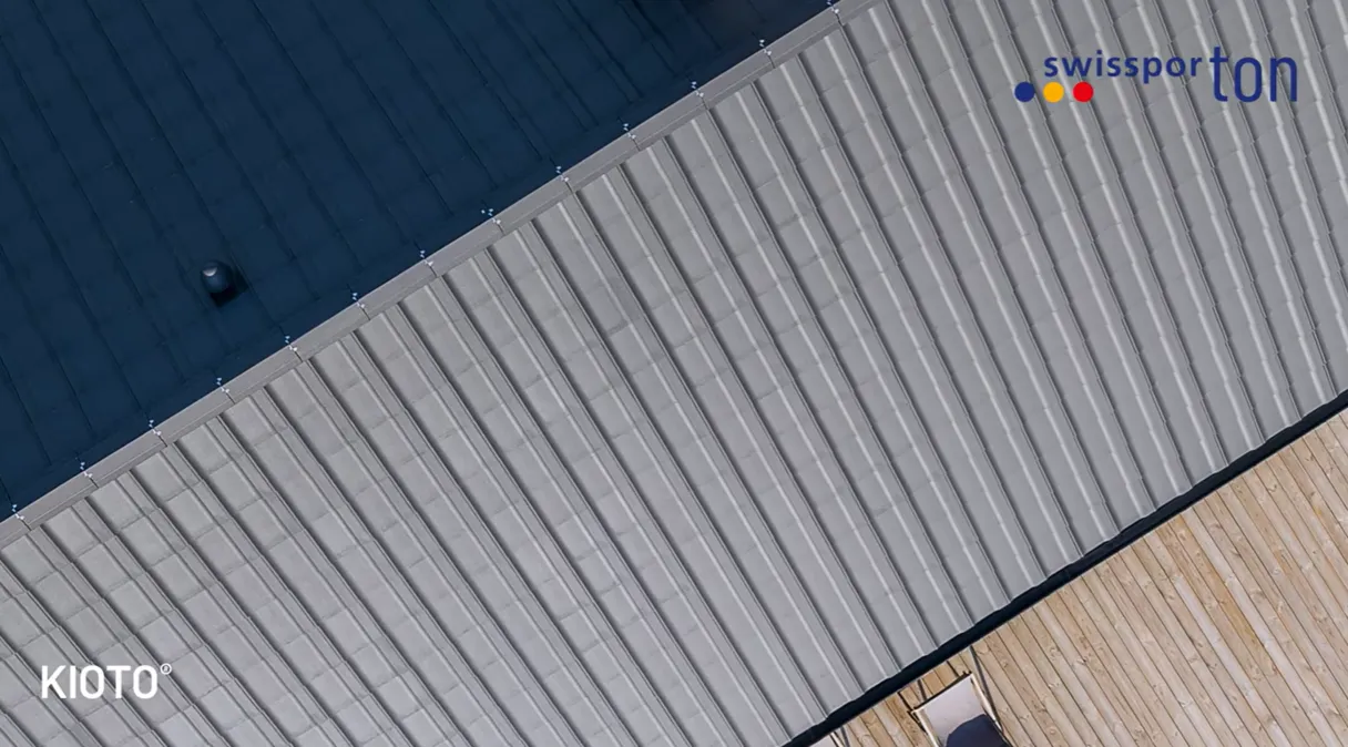 Dachówka cementowa swissporTON KIOTO Planar grafitowa - realizacja