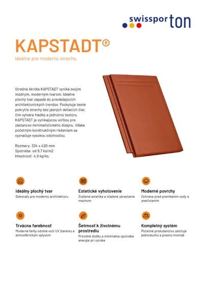 Produktová karta KAPSTADT