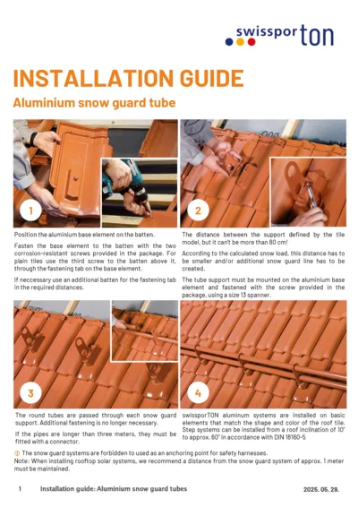 swissporTON_Installation_guide_ALU_Snow_guard_tube_2025_EN.pdf